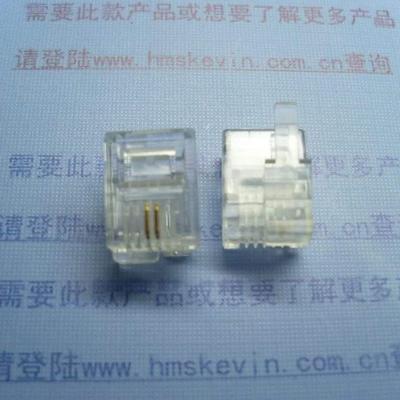 水晶頭廠家供應RJ11 6P2C特長水晶頭32.8MM